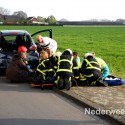 Ongeval Kruisstraat - Eind Nederweert eind, twee auto's achter op elkaar